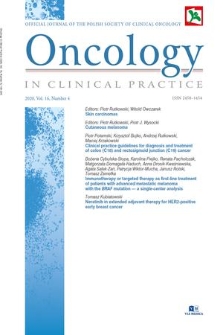 Oncology in Clinical Practice : official journal of the Polish Society of Clinical Oncology. Vol. 16, 2020, no. 4