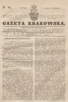 Gazeta Krakowska. 1846, nr 81