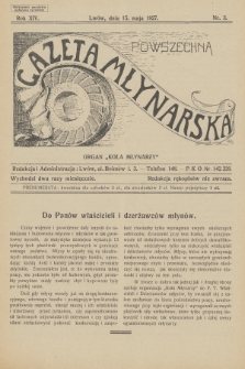 Powszechna Gazeta Młynarska : organ „Koła Młynarzy”. R.14, 1927, nr 3