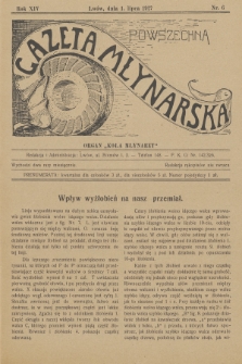 Powszechna Gazeta Młynarska : organ „Koła Młynarzy”. R.14, 1927, nr 6