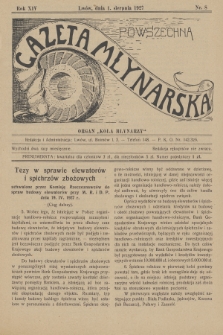 Powszechna Gazeta Młynarska : organ „Koła Młynarzy”. R.14, 1927, nr 8