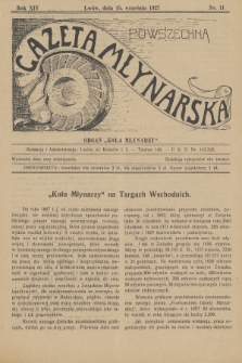 Powszechna Gazeta Młynarska : organ „Koła Młynarzy”. R.14, 1927, nr 11