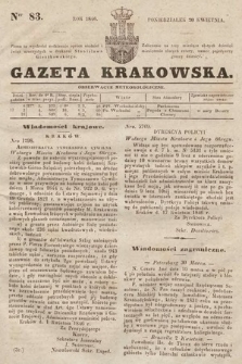 Gazeta Krakowska. 1846, nr 83