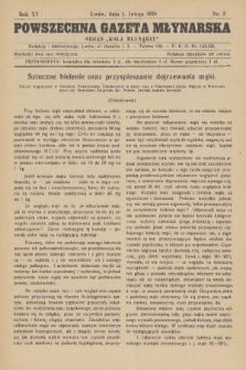 Powszechna Gazeta Młynarska : organ „Koła Młynarzy”. R.15, 1928, nr 2