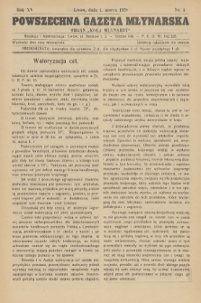 Powszechna Gazeta Młynarska : organ „Koła Młynarzy”. R.15, 1928, nr 4