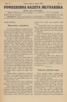 Powszechna Gazeta Młynarska : organ „Koła Młynarzy”. R.15, 1928, nr 5