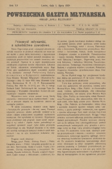 Powszechna Gazeta Młynarska : organ „Koła Młynarzy”. R.15, 1928, nr 11