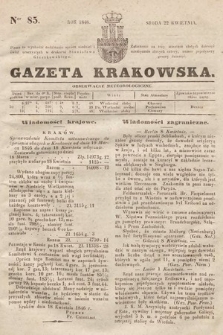 Gazeta Krakowska. 1846, nr 85