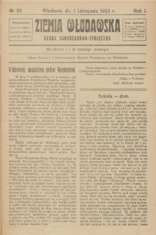 Ziemia Włodawska : organ samorządowo-społeczny. R.1, 1923, nr 20