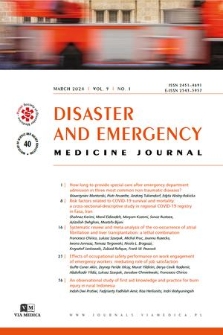 Disaster and Emergency Medicine Journal. Vol. 9, 2024, no. 1