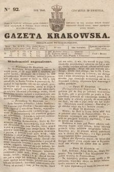 Gazeta Krakowska. 1846, nr 92