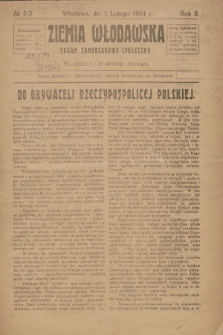Ziemia Włodawska : organ samorządowo-społeczny. R.2, 1924, nr 2-3