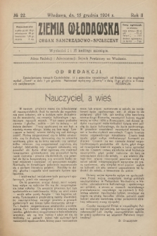 Ziemia Włodawska : organ samorządowo-społeczny. R.2, 1924, nr 22