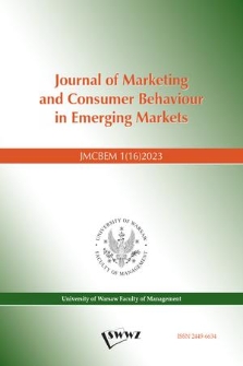 Journal of Marketing and Consumer Behaviour in Emerging Markets. 2023, 1