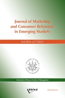 Journal of Marketing and Consumer Behaviour in Emerging Markets. 2023, 2