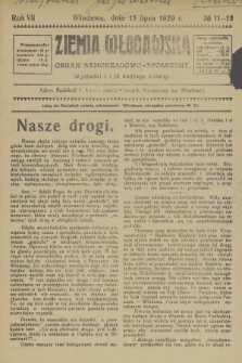 Ziemia Włodawska : organ samorządowo-społeczny. R.7, 1929, nr 11-12
