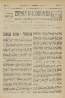 Ziemia Włodawska : organ samorządowo-społeczny. R.5, 1927, nr 12