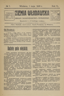 Ziemia Włodawska : organ samorządowo-społeczny. R.6, 1928, nr 7