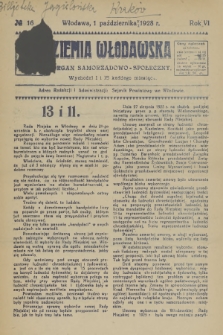 Ziemia Włodawska : organ samorządowo-społeczny. R.6, 1928, nr 16