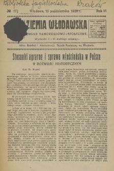 Ziemia Włodawska : organ samorządowo-społeczny. R.6, 1928, nr 17