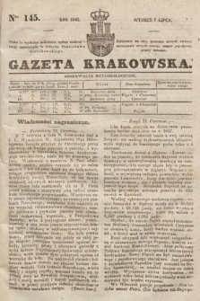 Gazeta Krakowska. 1846, nr 145