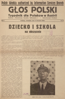 Głos Polski : tygodnik dla Polaków w Austrii. R.1, 1946, Nr 27