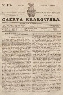 Gazeta Krakowska. 1846, nr 177