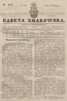 Gazeta Krakowska. 1846, nr 181