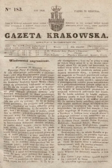 Gazeta Krakowska. 1846, nr 183