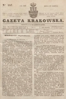 Gazeta Krakowska. 1846, nr 187