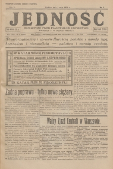 Jedność : bezpartyjne pismo pracowników umysłowych. R.5, 1929, Nr 9