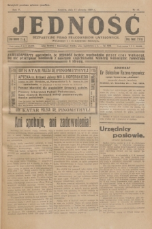 Jedność : bezpartyjne pismo pracowników umysłowych. R.5, 1929, Nr 16