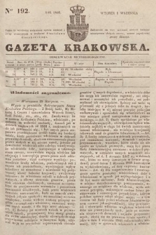 Gazeta Krakowska. 1846, nr 192