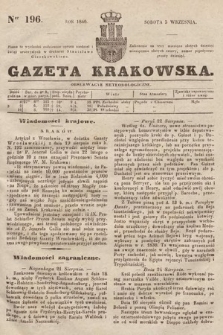 Gazeta Krakowska. 1846, nr 196