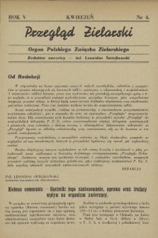 Przegląd Zielarski : organ Polskiego Związku Zielarskiego. R.5, 1949, nr 4 + wkładki