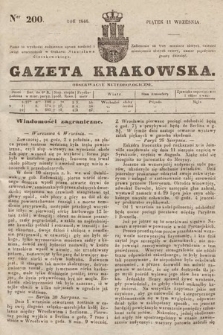 Gazeta Krakowska. 1846, nr 200