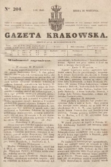 Gazeta Krakowska. 1846, nr 204