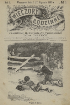 Wieczory Rodzinne : czasopismo ilustrowane tygodniowe dla dzieci. R. 1, 1880, no. 3
