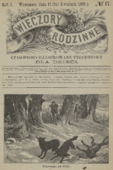Wieczory Rodzinne : czasopismo ilustrowane tygodniowe dla dzieci. R. 1, 1880, no. 17