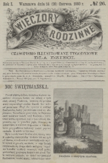 Wieczory Rodzinne : czasopismo ilustrowane tygodniowe dla dzieci. R. 1, 1880, no. 26