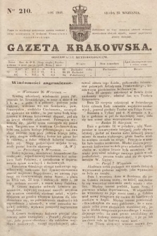 Gazeta Krakowska. 1846, nr 210