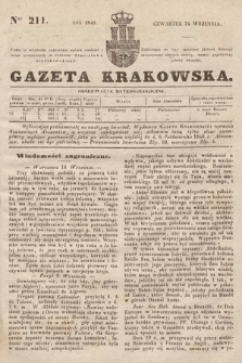 Gazeta Krakowska. 1846, nr 211