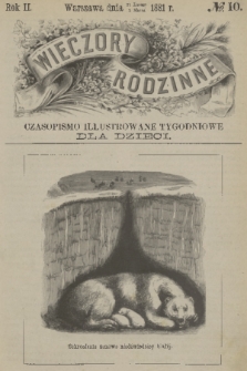 Wieczory Rodzinne : czasopismo ilustrowane tygodniowe dla dzieci. R. 2, 1881, no. 10