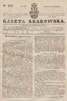 Gazeta Krakowska. 1846, nr 213