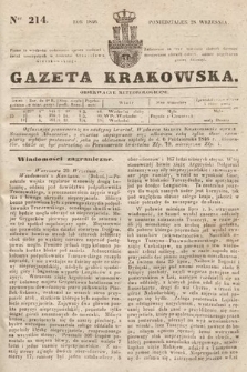 Gazeta Krakowska. 1846, nr 214