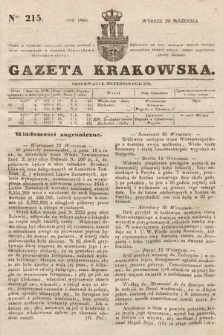 Gazeta Krakowska. 1846, nr 215