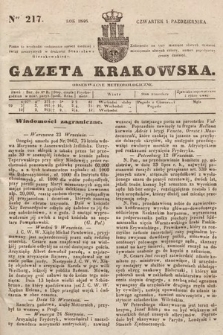 Gazeta Krakowska. 1846, nr 217