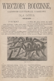 Wieczory Rodzinne : czasopismo ilustrowane tygodniowe dla dzieci. R. 4, 1883, no. 4