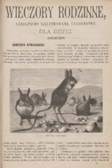 Wieczory Rodzinne : czasopismo ilustrowane tygodniowe dla dzieci. R. 4, 1883, no. 8