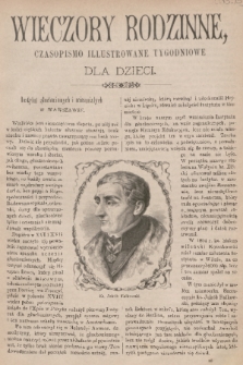 Wieczory Rodzinne : czasopismo ilustrowane tygodniowe dla dzieci. R. 4, 1883, no. 15